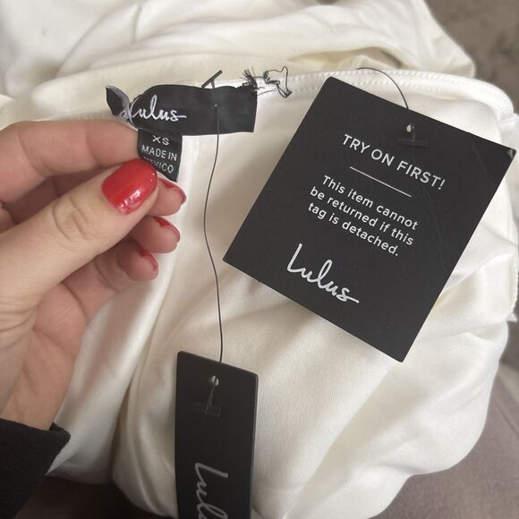 Lulus Like a Lady White Backless Midi Dress Size XS Bridal Shower Bachelorette - Picture 5 of 8